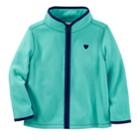 Toddler Girl Oshkosh B'gosh&reg; Fleece Zip Front Jacket, Size: 2t, Turquoise/blue (turq/aqua)