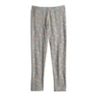 Girls 4-10 Jumping Beans&reg; Print Full-length Leggings, Size: 6, Med Grey