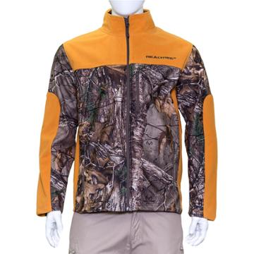 Men's Earthletics Camo Colorblock Bonded Microfleece Jacket, Size: Xxl, Gold