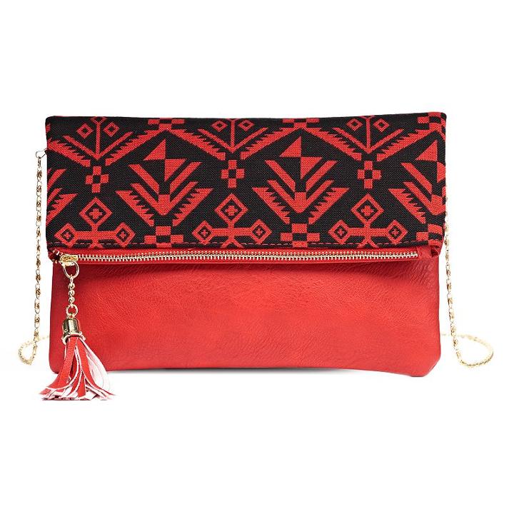 Olivia Miller Neera Tassel Crossbody Bag, Women's, Dark Red