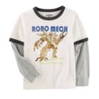 Boys 4-12 Oshkosh B'gosh&reg; Robo Mech Ringer Tee, Size: 6, White