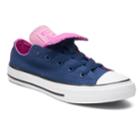 Girls' Converse Chuck Taylor All Star Double Tongue Sneakers, Size: 12, Med Blue
