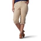 Plus Size Lee Skye Skimmer Capri Pant, Women's, Size: 20 - Regular, Med Brown