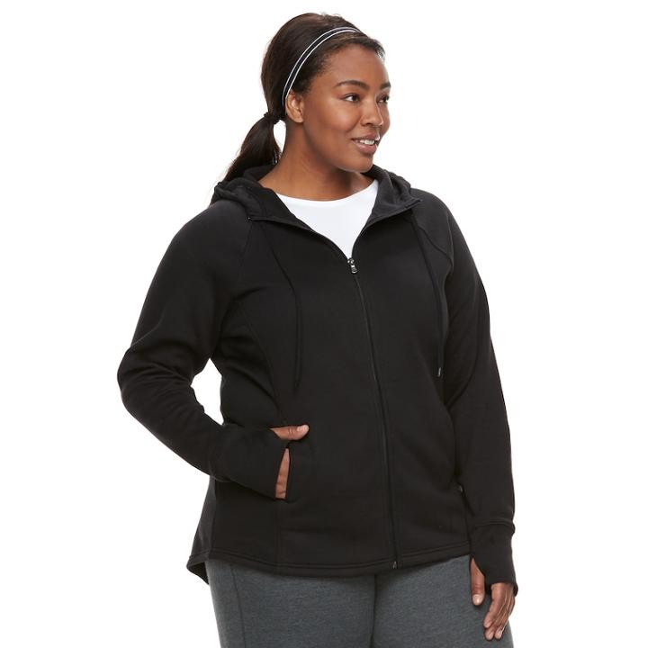 Plus Size Tek Gear&reg; Fleece Hoodie, Women's, Size: 3xl, Black