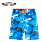 Boys 4-7 Zeroxposur Sting Rays Swim Trunks With Goggles, Size: Medium, Turquoise/blue (turq/aqua)