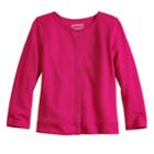 Baby Girl Jumping Beans&reg; Button-up Cardigan Sweater, Size: 18 Months, Med Pink