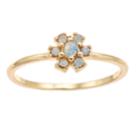 Lc Lauren Conrad Simulated Crystal Flower Ring, Women's, Size: 7, Blue
