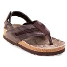 Rugged Bear Toddler Boys' Slingback Flip-flops, Boy's, Size: 6 T, Brown