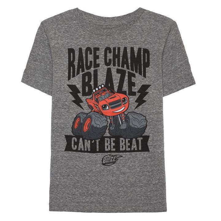 Boys 4-7 Blaze And The Monster Machines Can't Be Beat Graphic Tee, Boy's, Size: 4, Grey