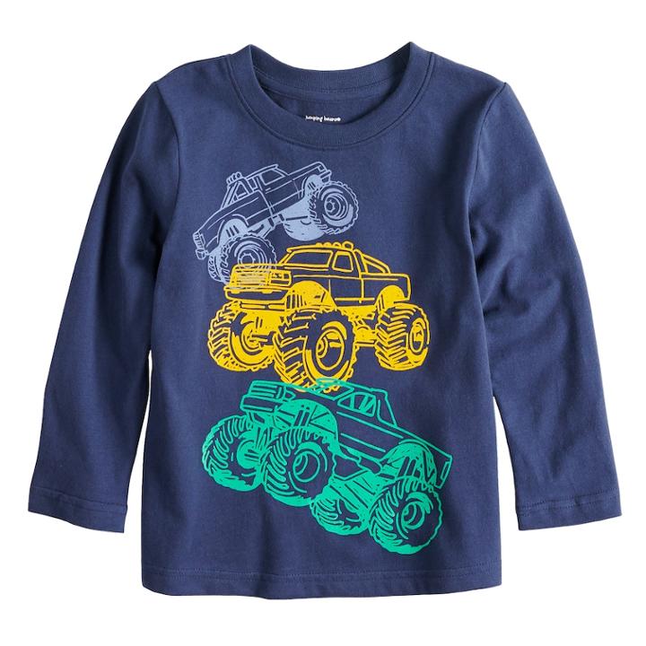 Toddler Boy Jumping Beans&reg; Jersey Softest Graphic Tee, Size: 3t, Dark Blue