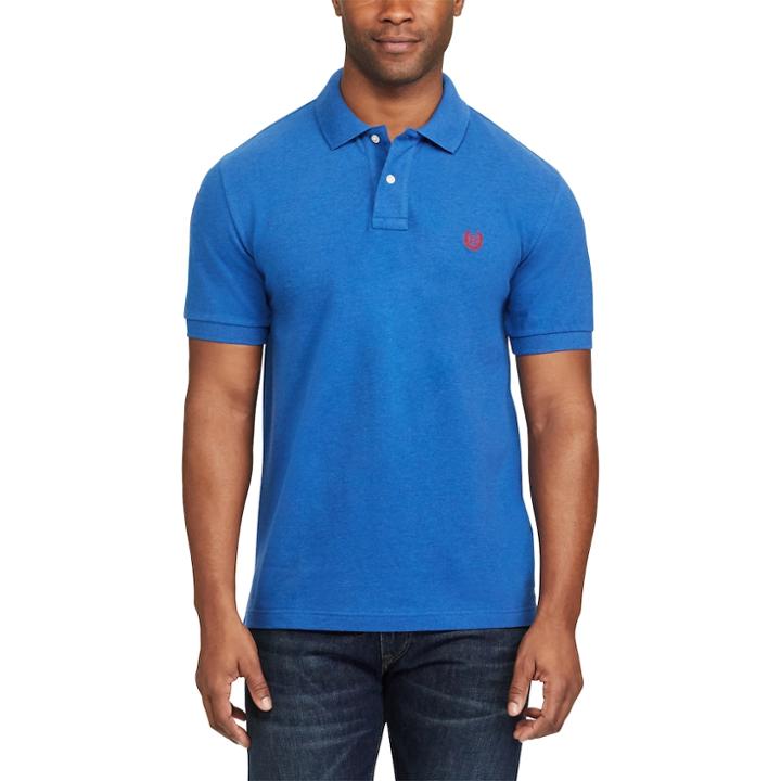 Big & Tall Chaps Classic-fit Stretch Polo, Men's, Size: 4xb, Blue