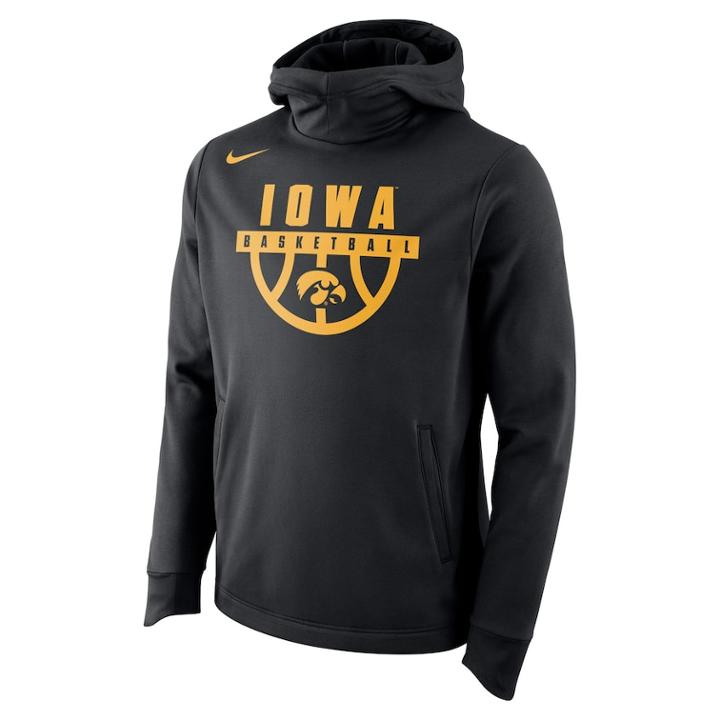 Men's Nike Iowa Hawkeyes Elite Pullover Hoodie, Size: Xl, Black