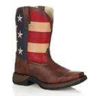 Lil Durango Kids' American Flag 8-in. Western Boots, Kids Unisex, Size: 12, Brown
