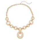 Napier Scalloped Oval Link Y Necklace, Women's, Gold