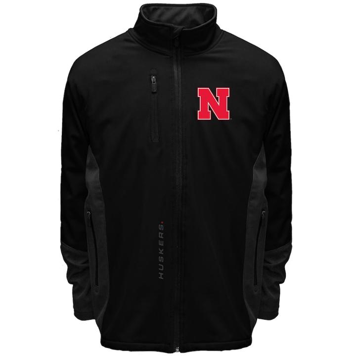 Men's Franchise Club Nebraska Cornhuskers Apex Softshell Jacket, Size: Xl, Black