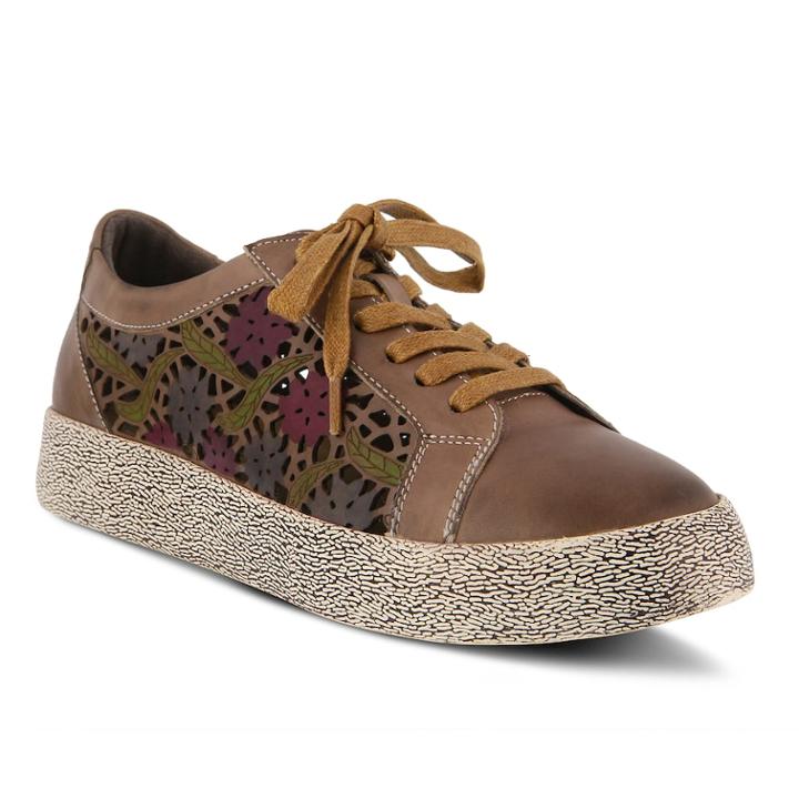 L'artiste By Spring Step Mea Women's Sneakers, Size: 41, Dark Beige