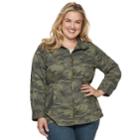 Plus Size Sonoma Goods For Life&trade; Utility Jacket, Women's, Size: 3xl, Dark Green