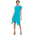 Women's Apt. 9&reg; Shark-bite T-shirt Dress, Size: Medium, Turquoise/blue (turq/aqua)