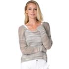 Women's Soybu Gigi Strappy Back Yoga Sweater, Size: Large, Dark Grey