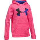 Girls 7-16 Under Armour Novelty Big Logo Hoodie, Size: Medium, Pink Black Purple