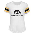 Girls 7-16 Iowa Hawkeyes Team Pride Burnout Tee, Size: S 7-8, White