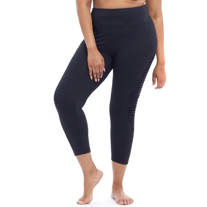 Plus Size Marika Cecilia Capri Leggings, Women's, Size: 0x, Black