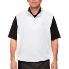 Men's Pebble Beach Classic-fit Performance Pullover Golf Vest, Size: Large, White