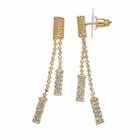 Napier Ball Chain Double Linear Drop Earrings, Women's, Gold