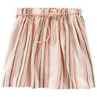 Toddler Girl Carter's Striped Linen Skort, Size: 4t, Blue (wash)