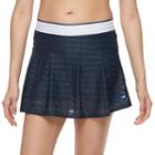 Women's Fila Sport&reg; Exposed Elastic Mesh Skort, Size: Large, Blue (navy)