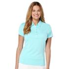 Women's Grand Slam Solid Golf Polo, Size: Xs, Turquoise/blue (turq/aqua)