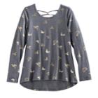 Girls 7-16 & Plus Size So&reg; Legging Tee, Size: 18 1/2, Dark Grey