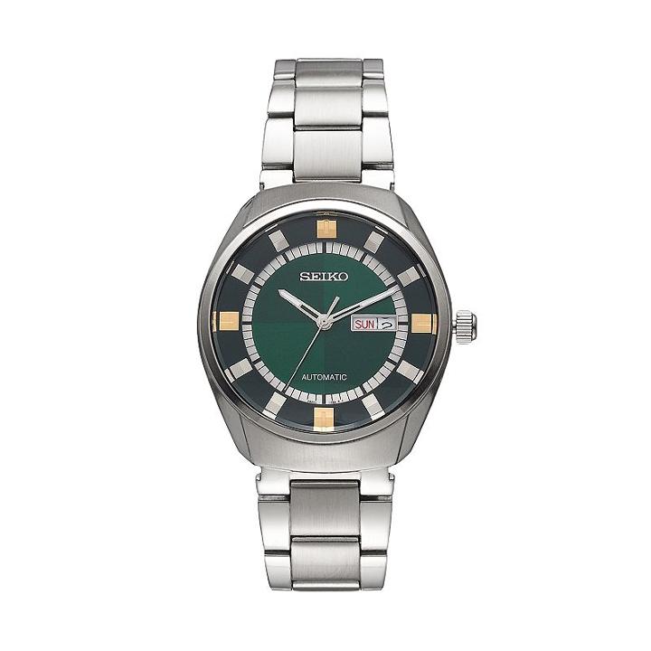 Seiko Men's Recraft Stainless Steel Automatic Watch, Grey