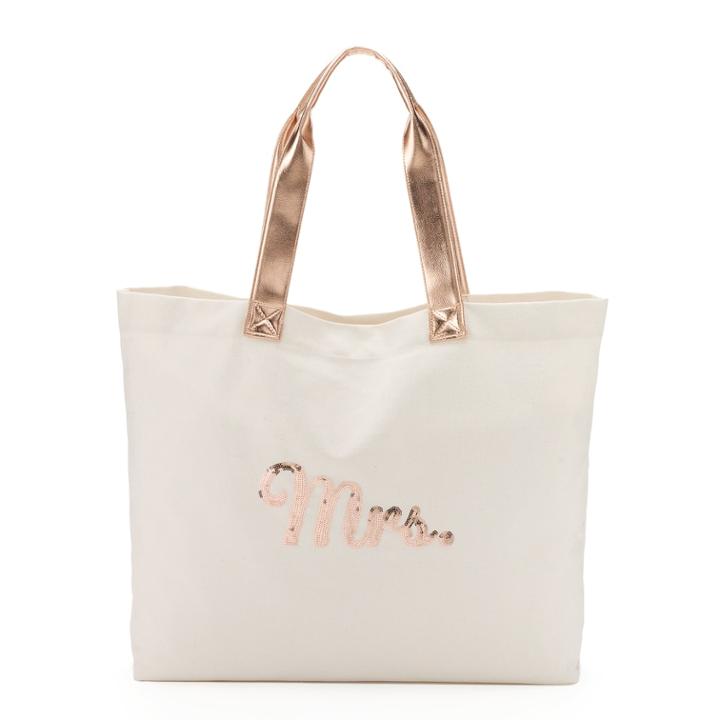 Shiny Bridal Tote, Women's, White