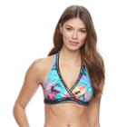 Women's' Apt. 9&reg; Crochet Floral Halter Bikini Top, Size: Small, Ovrfl Oth