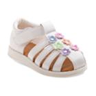 Laura Ashley Floral Toddler Girls' Sandals, Size: 10 T, White