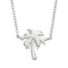 Sterling Silver Palm Tree Necklace, Women's, Grey