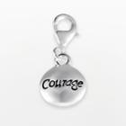 Sterling Silver Courage Charm, Women's, Grey