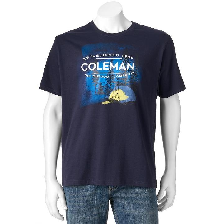 Men's Coleman Graphic Tee, Size: Large, Blue (navy)