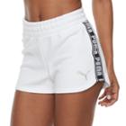 Women's Puma Spark Shorts, Size: Large, White