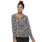 Juniors' Candie's&reg; Ruffle Crepe Shirt, Teens, Size: Large, White Oth