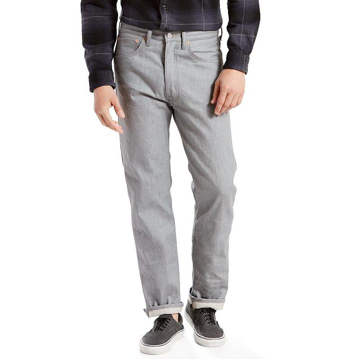 Men's Levi's&reg; 501&reg; Original Shrink-to-fit Jeans, Size: 44x34, Grey
