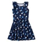 Girls 4-10 Jumping Beans&reg; Pattern Flutter Sleeve Dress, Girl's, Size: 5, Blue