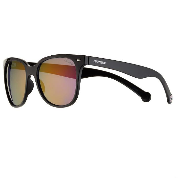 Converse H053 54mm Chuck Taylor Polarized Square Women's Sunglasses, Black