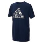 Boys 8-20 Adidas Camo Logo Tee, Size: Medium, Blue (navy)