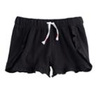 Girls 7-16 So&reg; Ruffled Shorts, Size: 16, Black