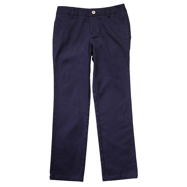 Girls 4-20 & Plus Size French Toast School Uniform Straight Leg Pants, Girl's, Size: 20, Blue (navy)