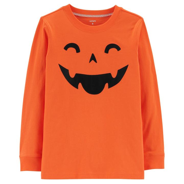 Boys 4-12 Carter's Halloween Pumpkin Graphic Tee, Size: 4/5, Orange