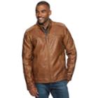 Men's Xray Faux-leather Jacket, Size: Xxl, Med Orange