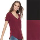 Juniors' So&reg; 2-pack Perfect Tee, Teens, Size: Xs, Black